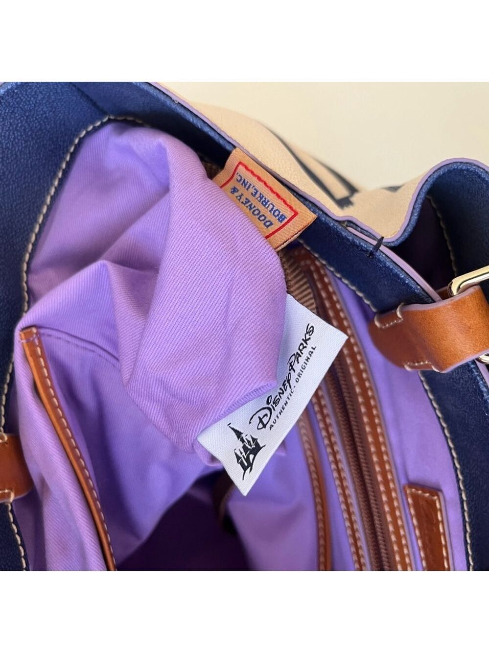 Disney x Dooney & Bourke Epcot Figment Food and Wine Festival large shopper tote - Picture 9 of 13